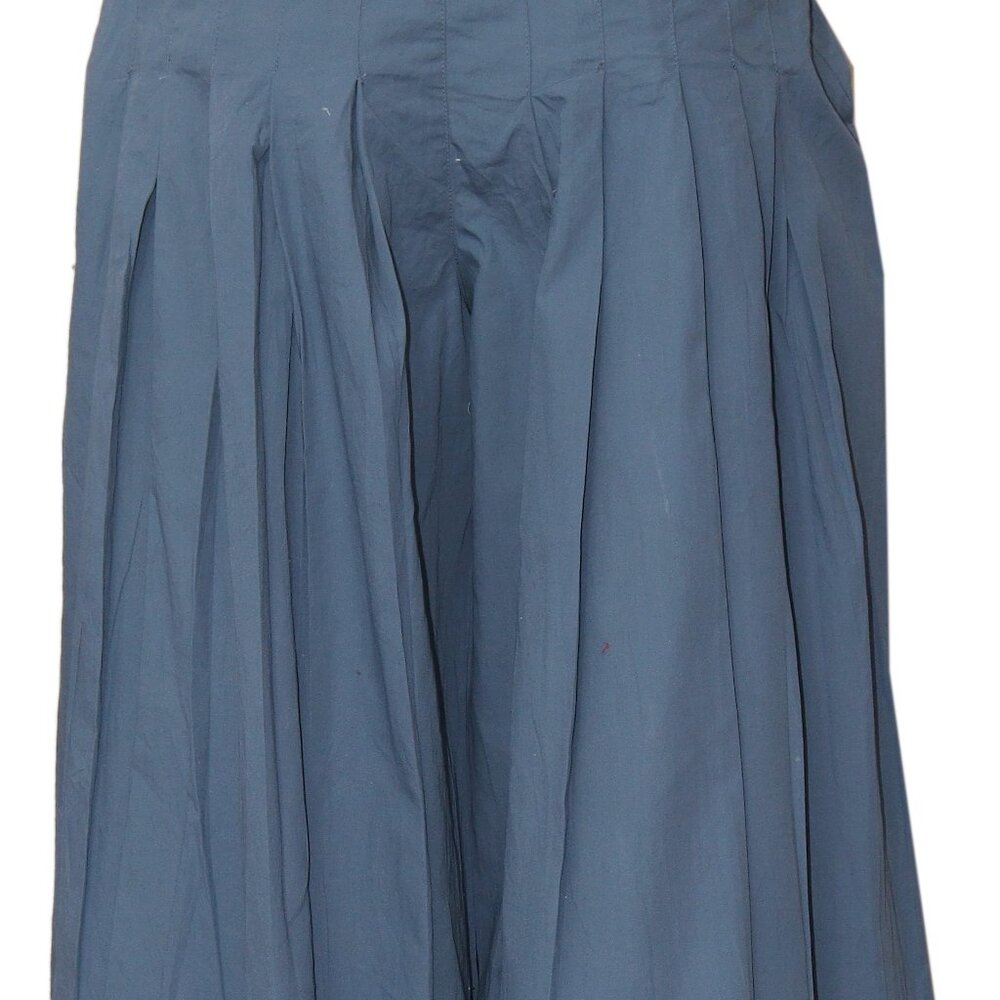 Free People Cassia Pleated Trousers Blue Wide Leg Pants New XS 0 - Picture 6 of 7